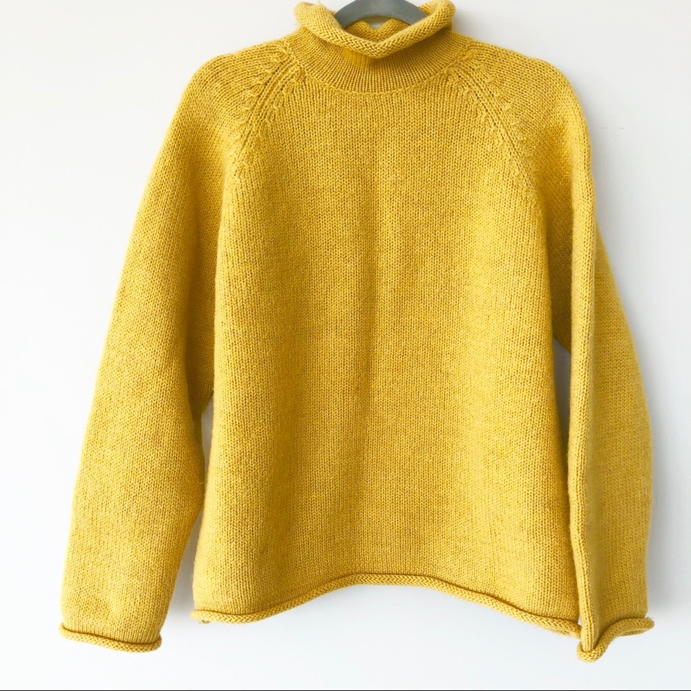 Vintage J. Crew rollneck 100% wool sweater
